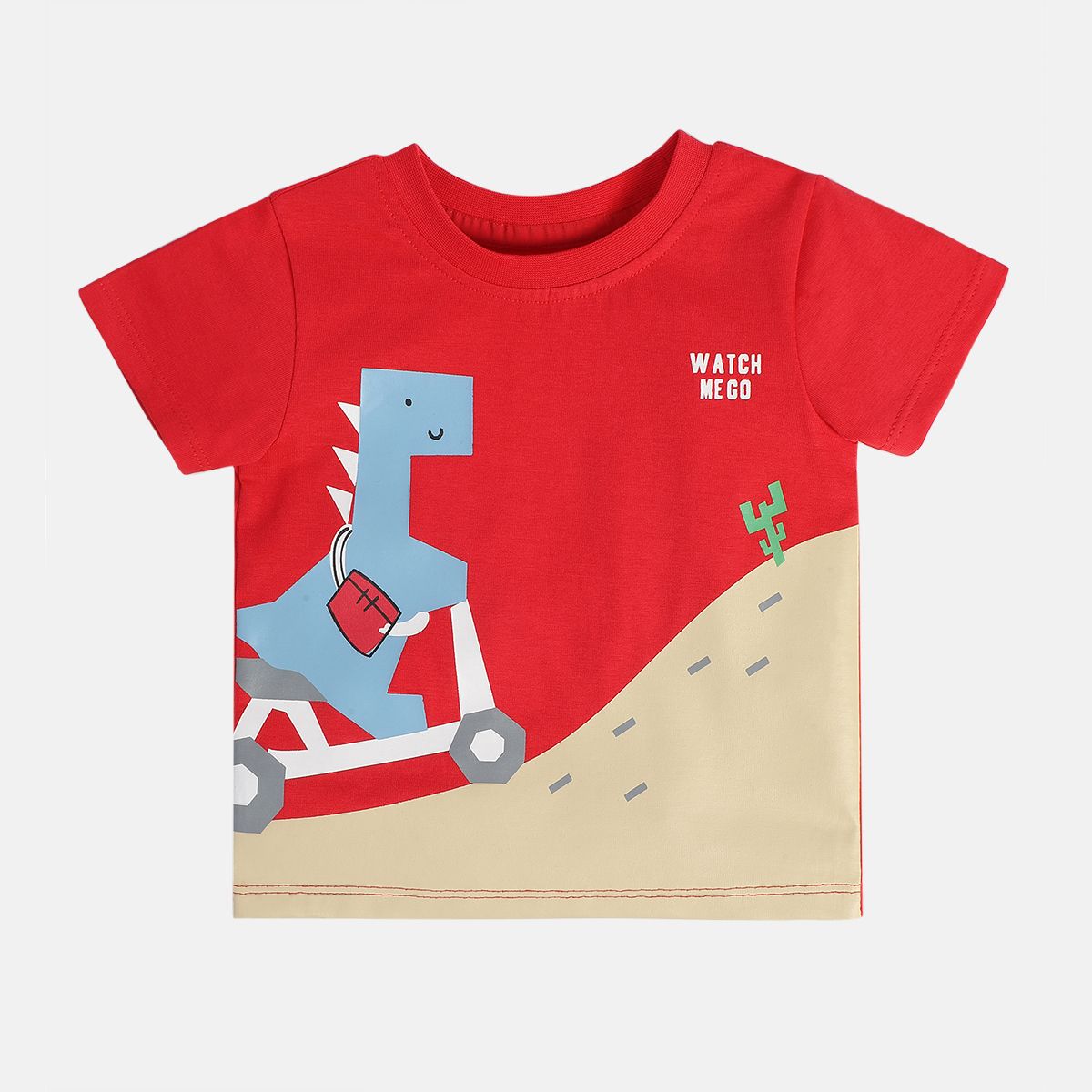 Boys Red/Yellow Short Sleeve T-Shirt