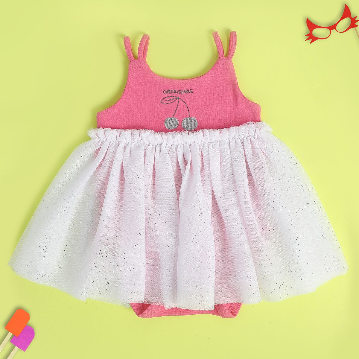 Girls Multicolor Pack Of 1 Body Suit