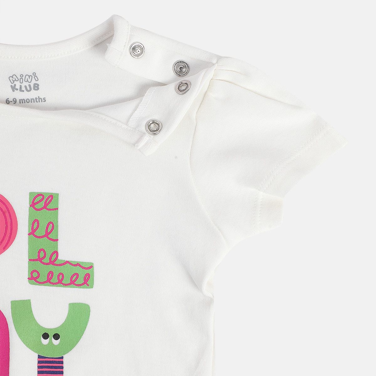 Girls Multicolor Pack Of 3 Body Suit