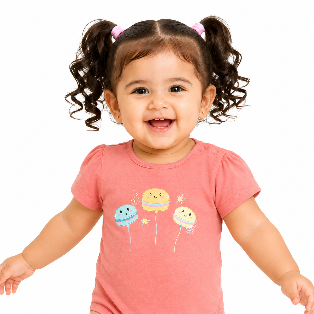 Girls Multicolor Pack Of 3 Body Suit