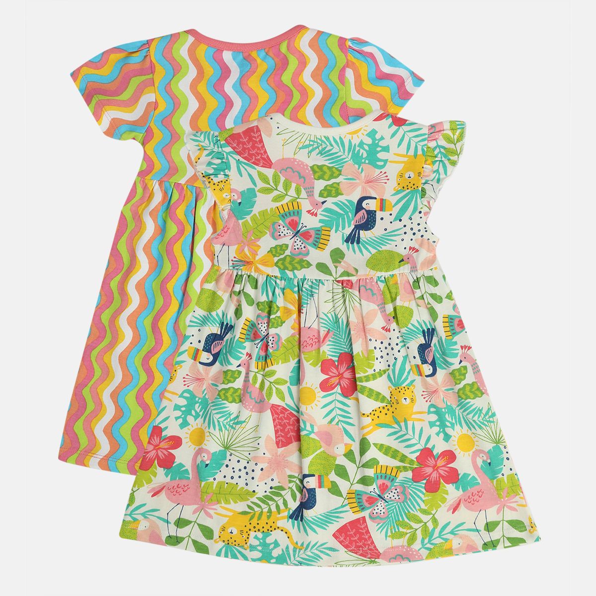 Girls Multicolor Pack Of 2 Dress