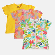 Girls Multi Front Open Vest
