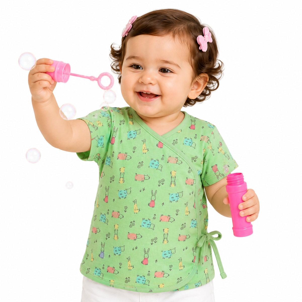 Girls Multicolor Pack Of 3 Front Open Vest