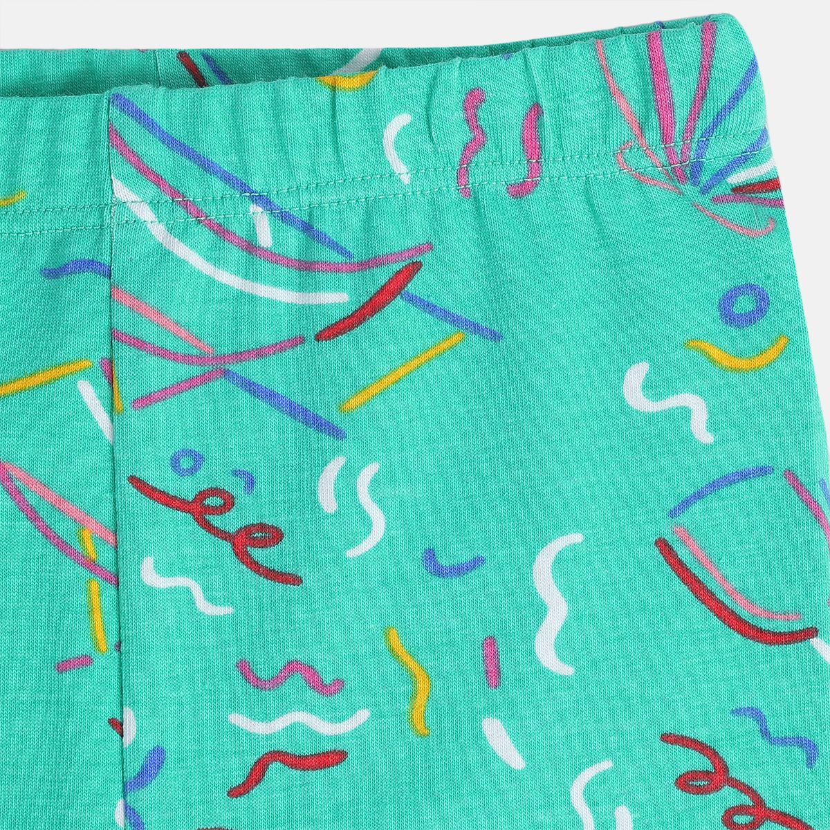Girls Multicolor Pack Of 2 Legging