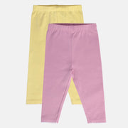 Girls Multicolor Pack Of 2 Legging