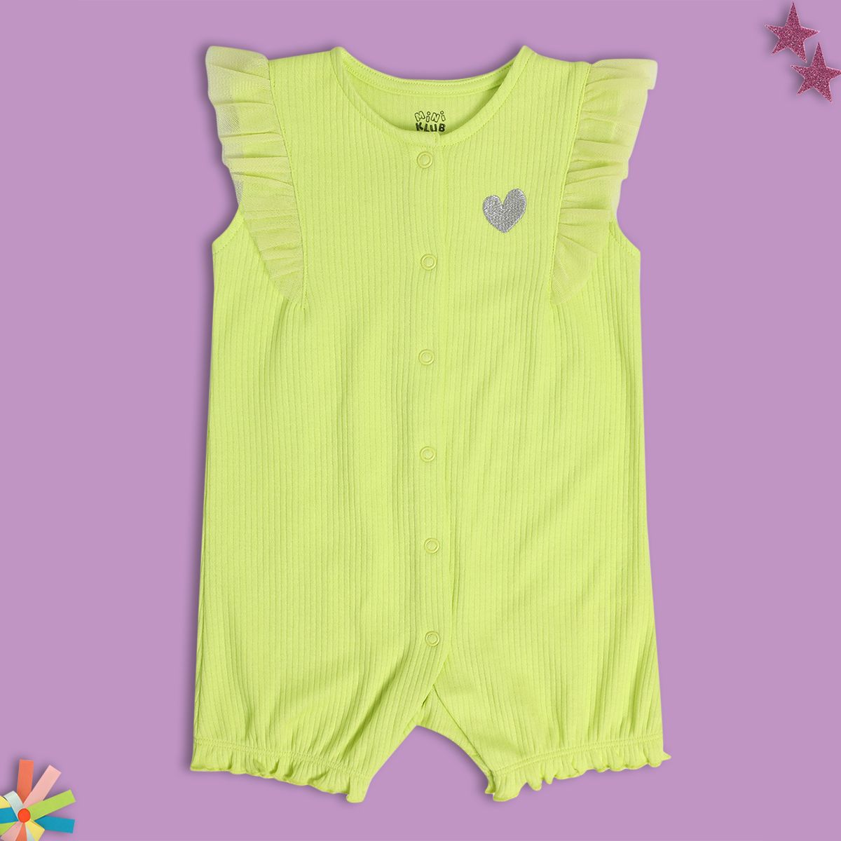 Girls Green Romper