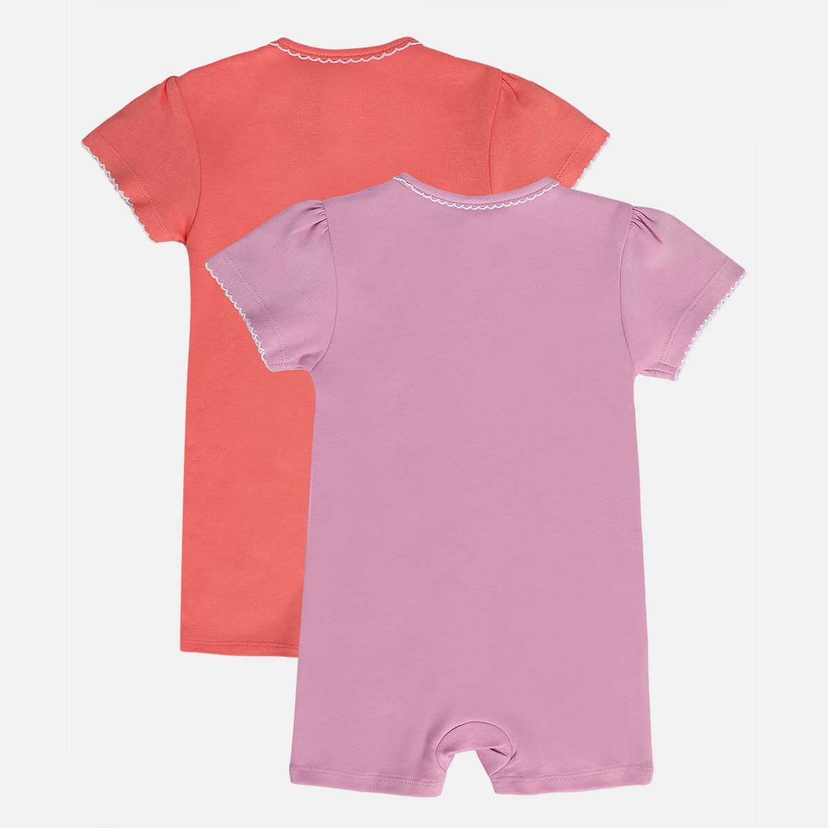 Girls Multicolor Pack Of 2 Romper