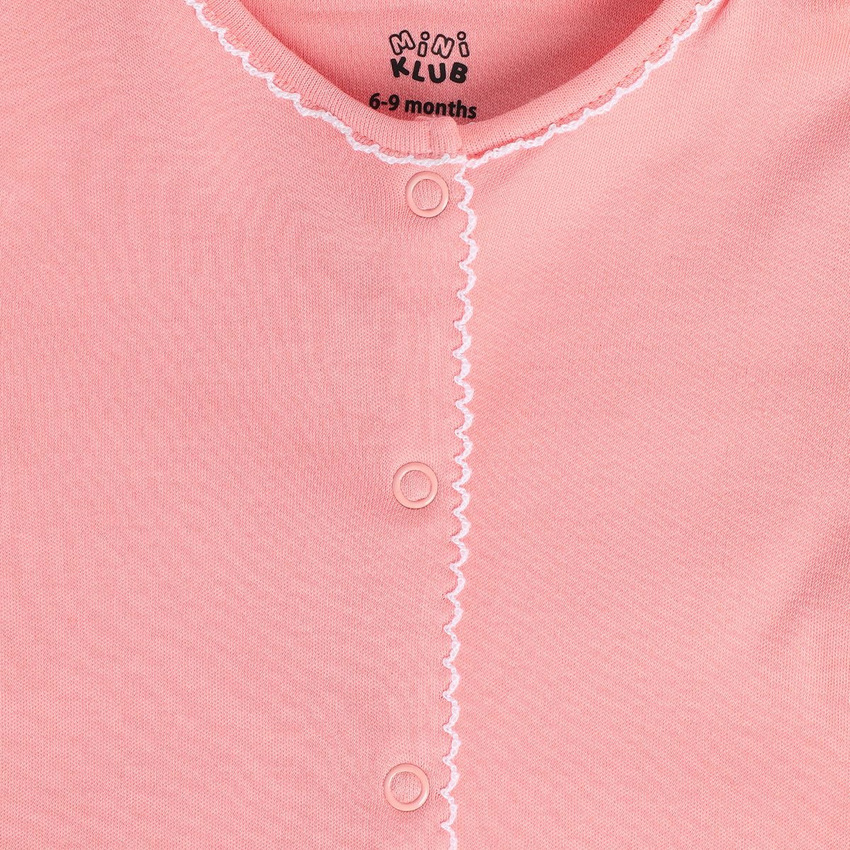 Girls Orange/Pink Front Open Romper