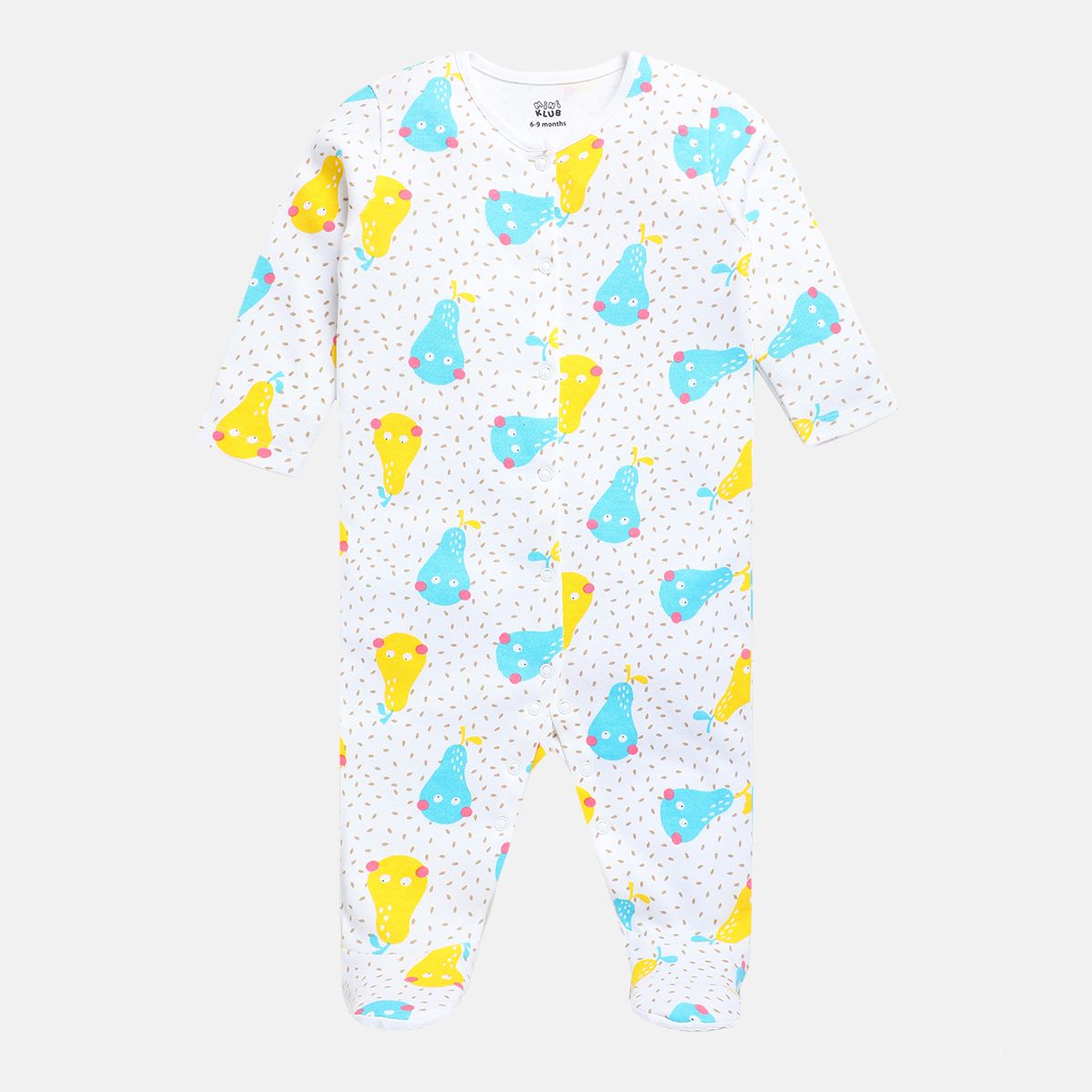 Girls Multicolor Pack Of 2 Sleep Suit