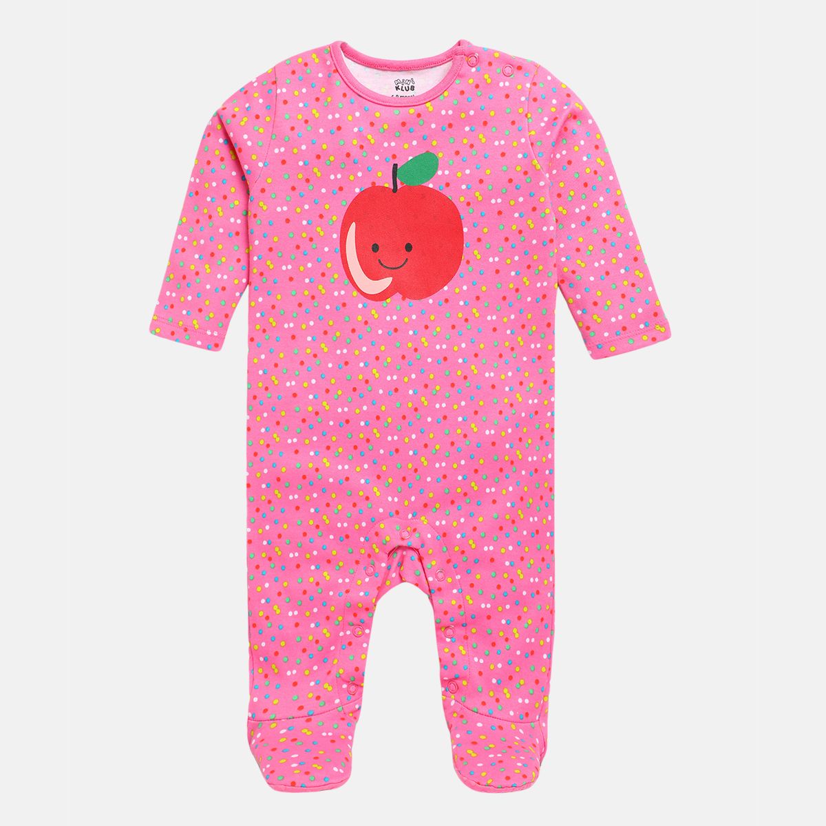 Girls Multicolor Pack Of 2 Sleep Suit