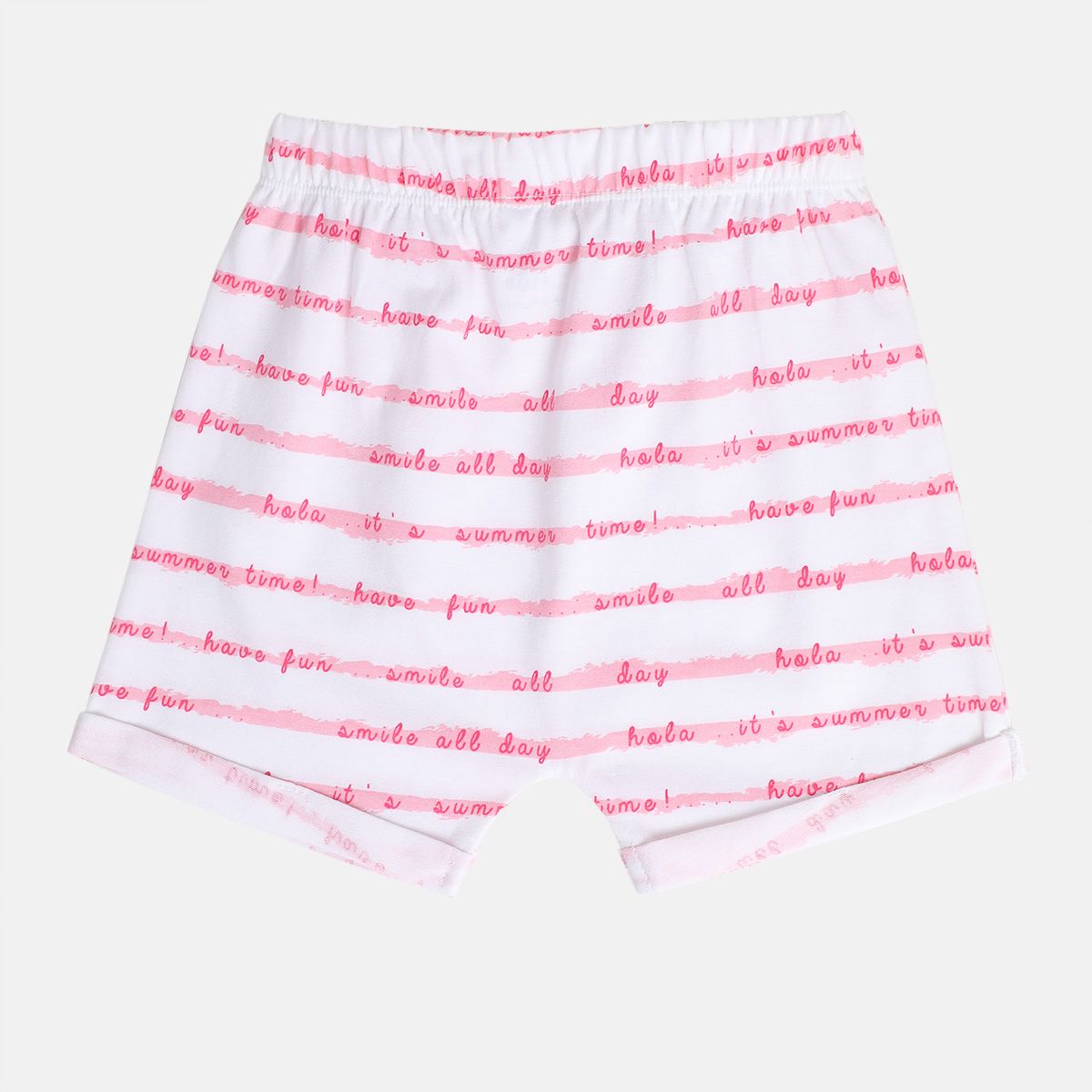 Girls White/Yellow Shorts