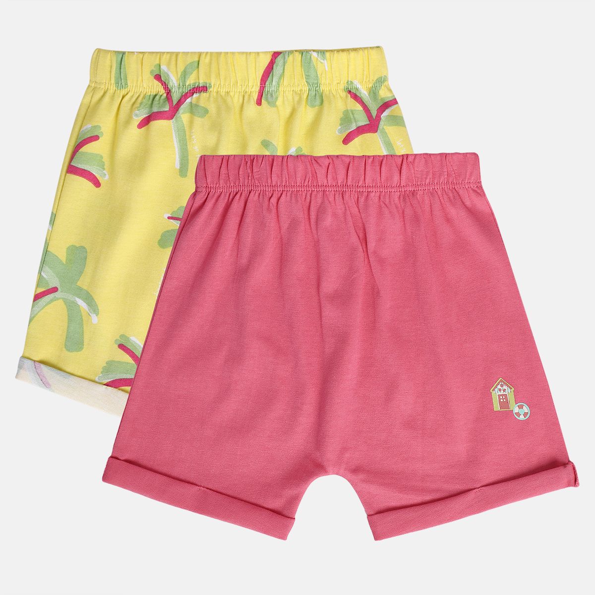 Girls Pink/Yellow Shorts