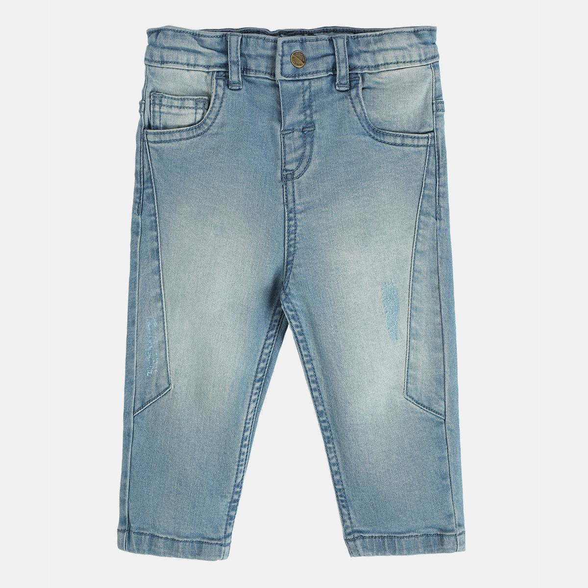 Boys Medium Wash Pack Of 1 Denim Pant