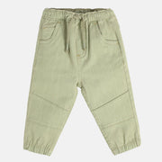 Boys Olive Green Pack Of 1 Denim Pant