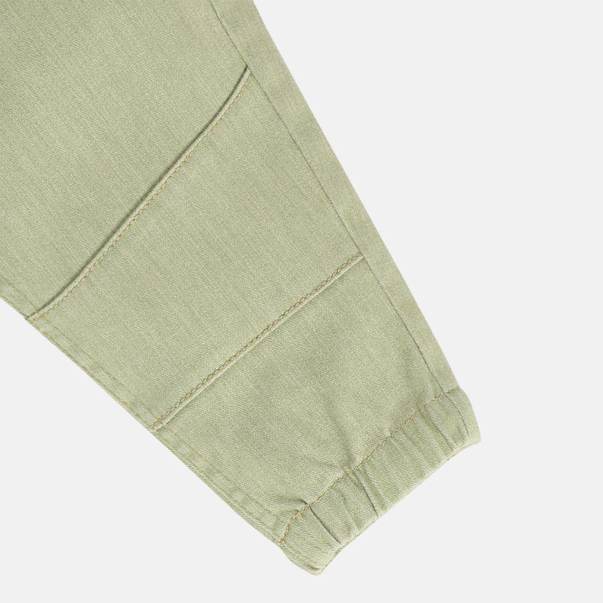 Boys Olive Green Pack Of 1 Denim Pant