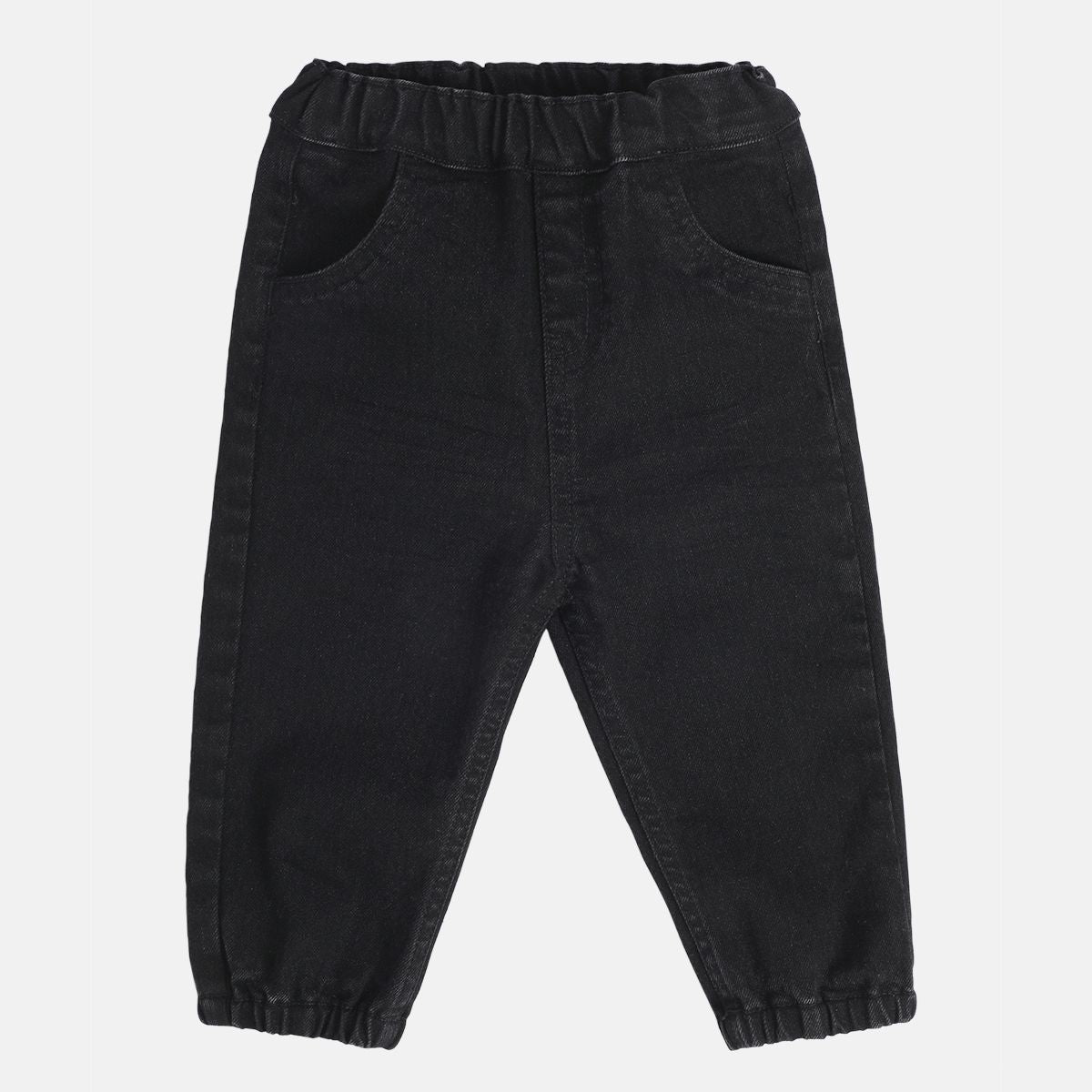 Boys Black Wash Pack Of 1 Denim Pant