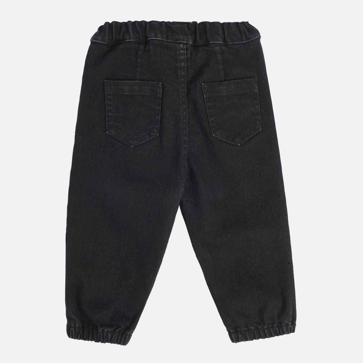 Boys Black Wash Pack Of 1 Denim Pant