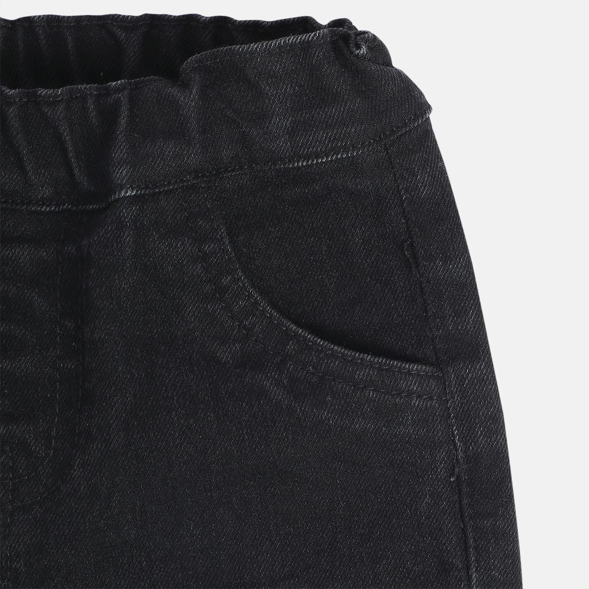 Boys Black Wash Pack Of 1 Denim Pant