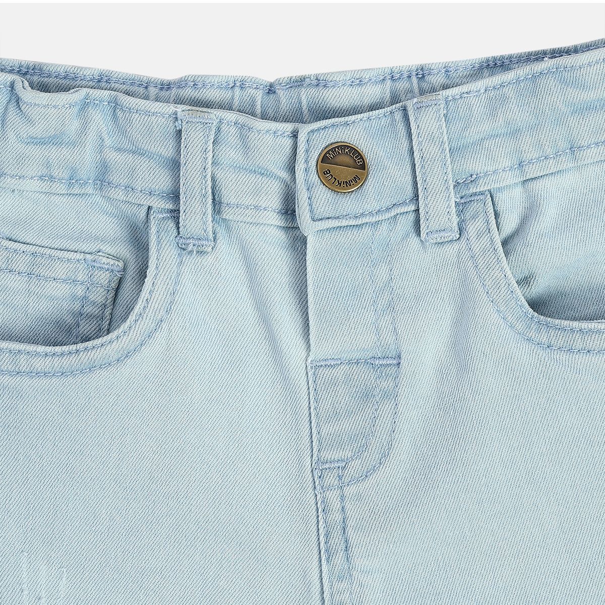 Boys Ice Blue Wash Denim Pant