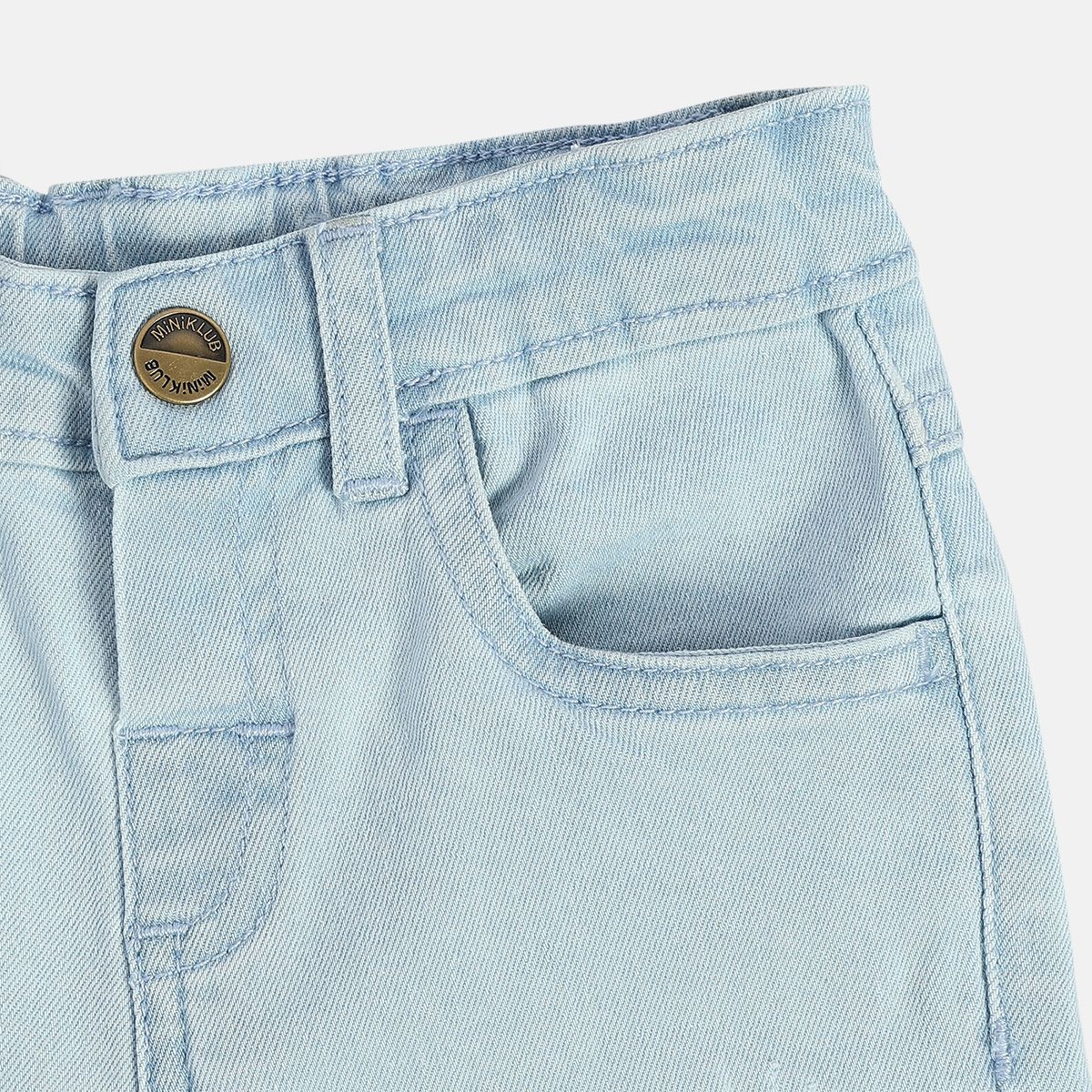 Boys Ice Blue Wash Denim Pant