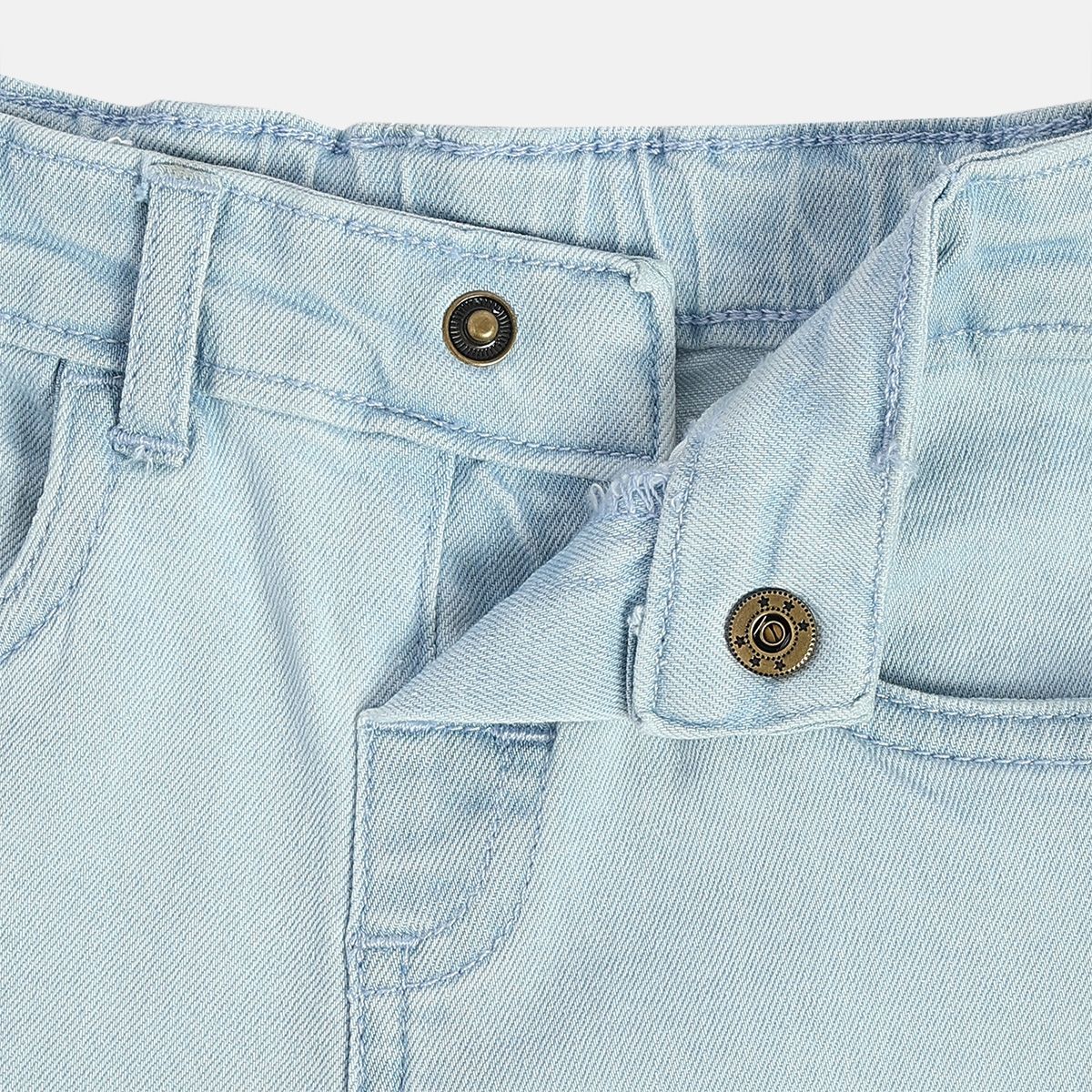 Boys Ice Blue Wash Denim Pant