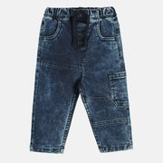Boys Medium Wash Pack Of 1 Denim Pant