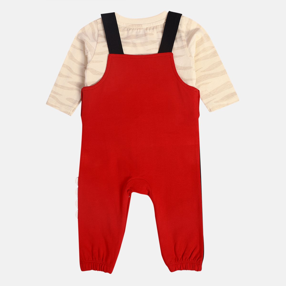 Boys Red Dungaree Set