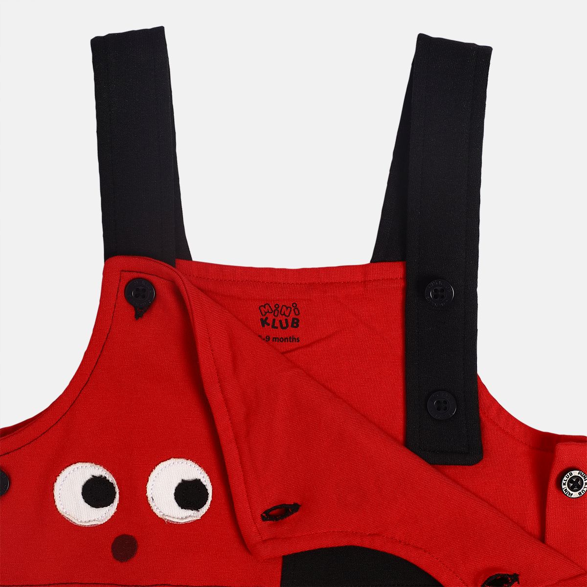 Boys Red Dungaree Set