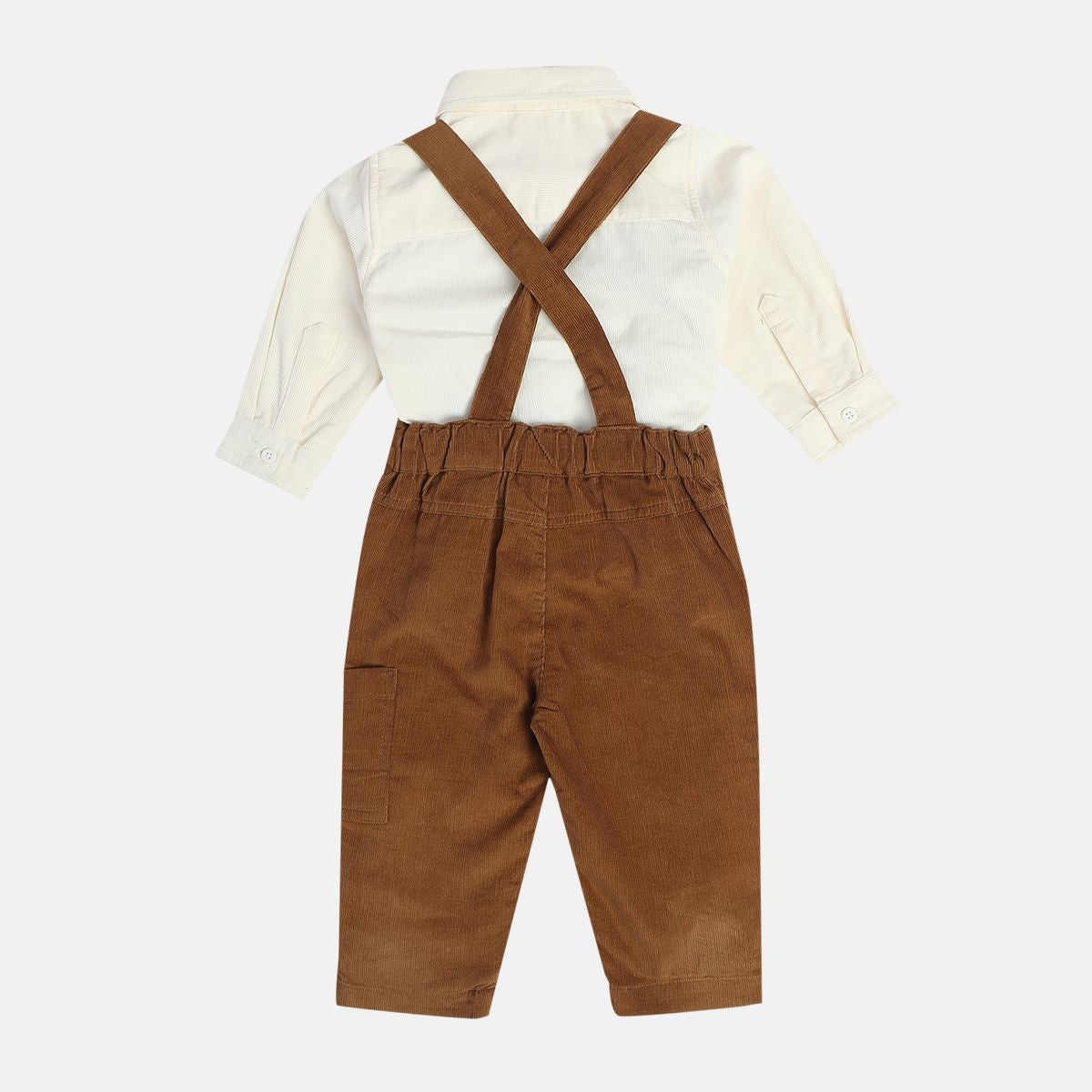 Boys Marshmallow Dungaree Set