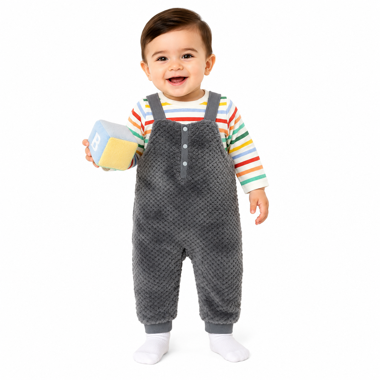 Boys Multi Dungaree Set (Pack Of 2)