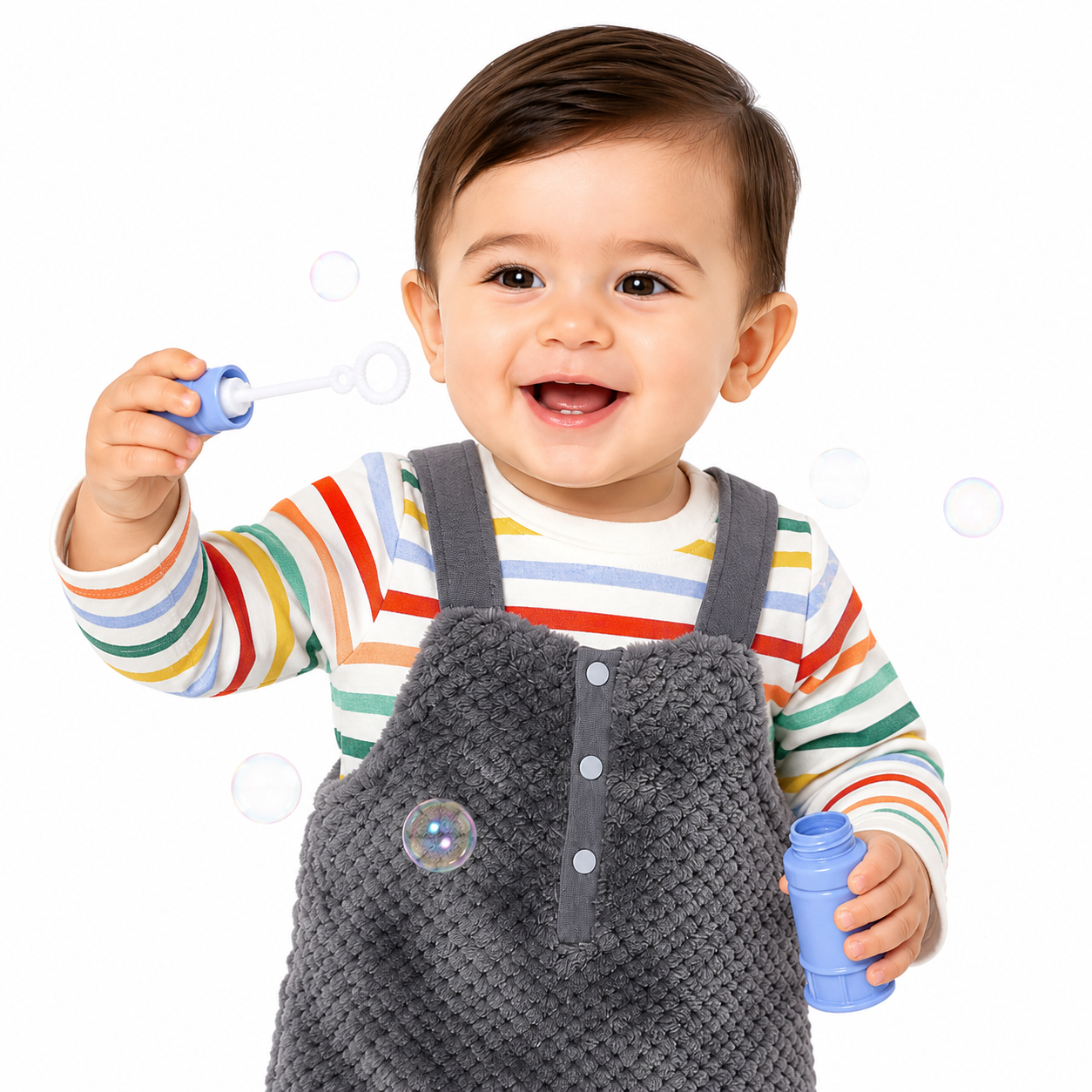 Boys Multi Dungaree Set (Pack Of 2)