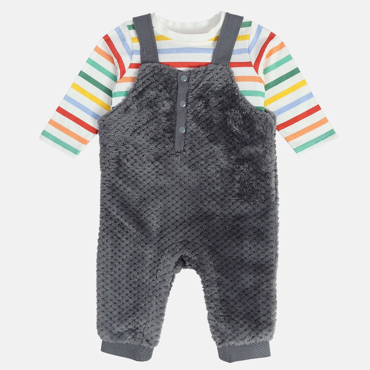 Boys Multi Dungaree Set (Pack Of 2)