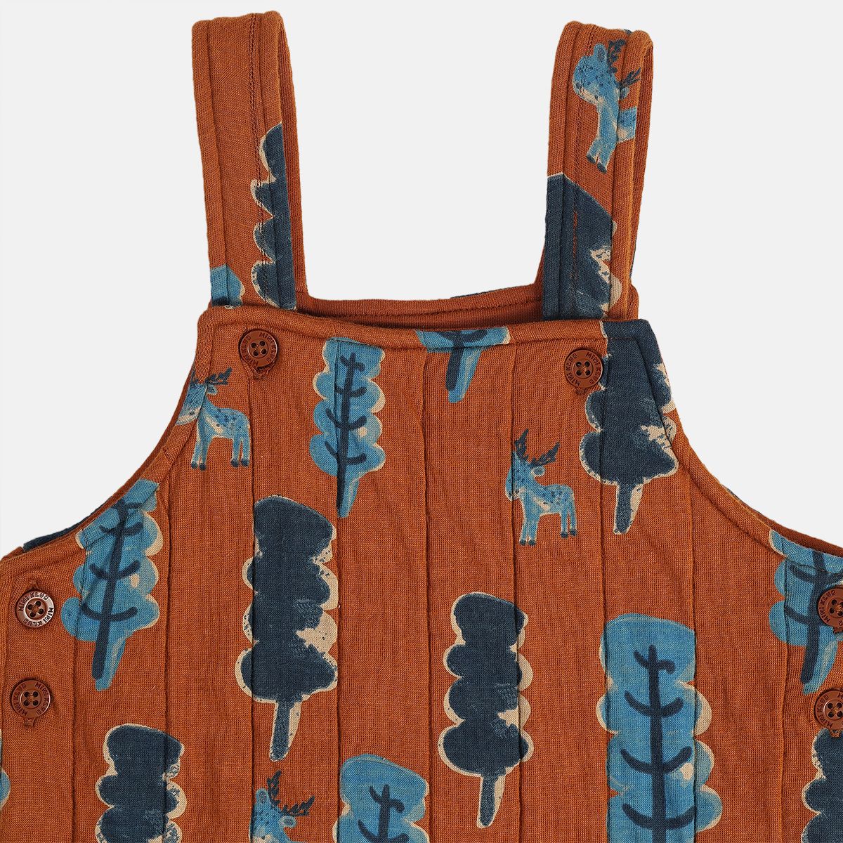 Boys Marshmallow/Brown Dungaree Set (Pack Of 2)