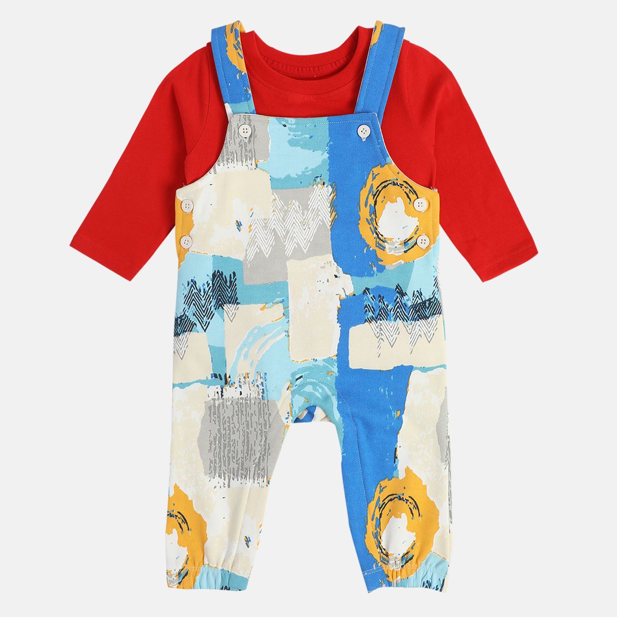 Boys Multi Dungaree Set