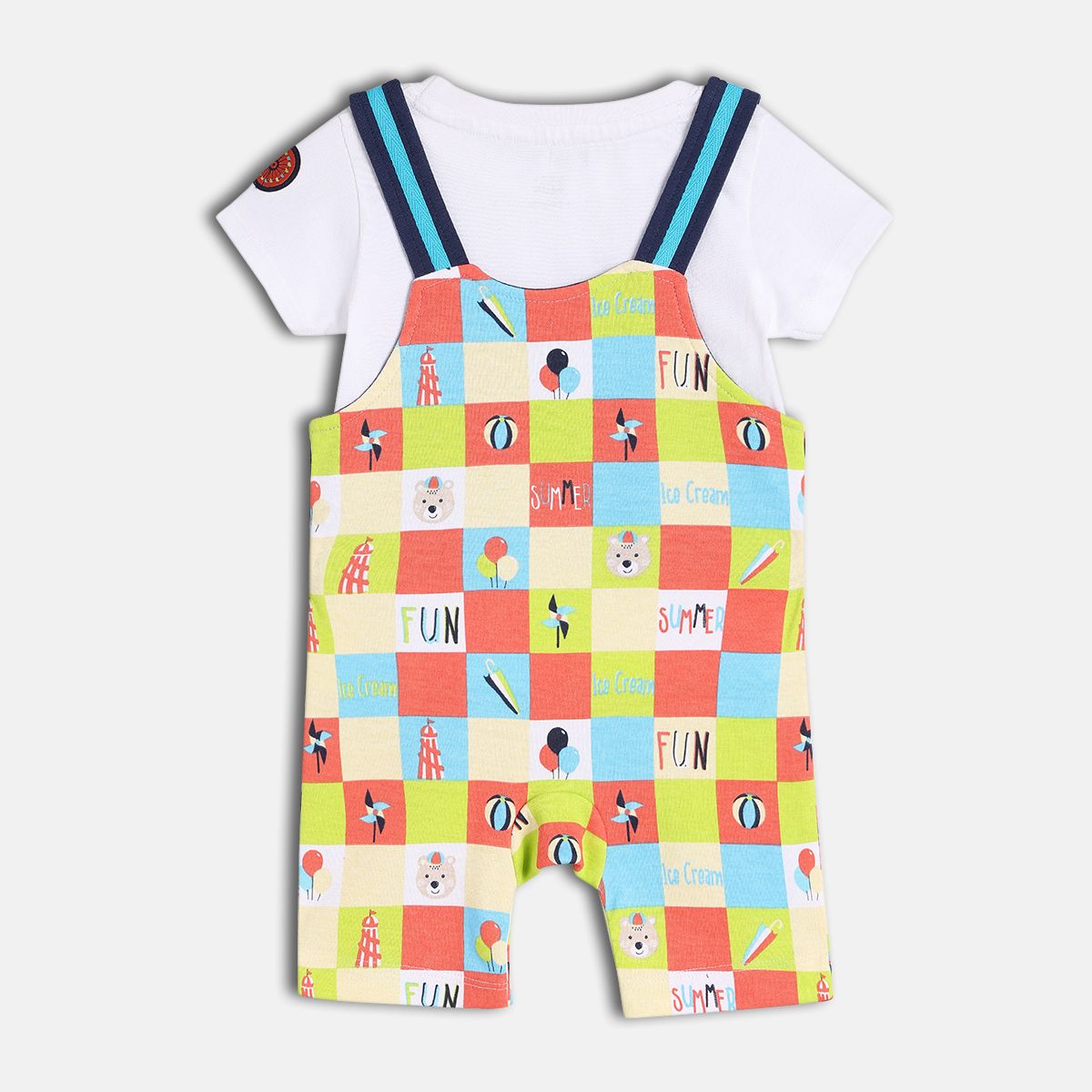Boys Multi Dungaree Set