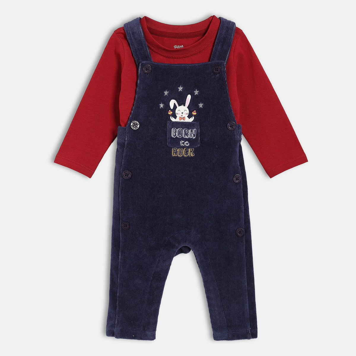 Boy Blue Dungaree Set