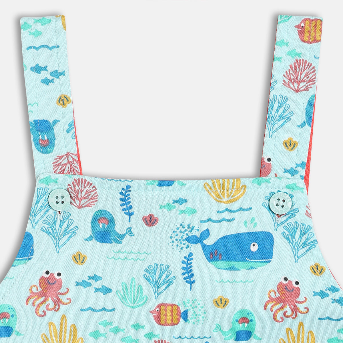 Boys Multi Half Sleeve Dungaree Set