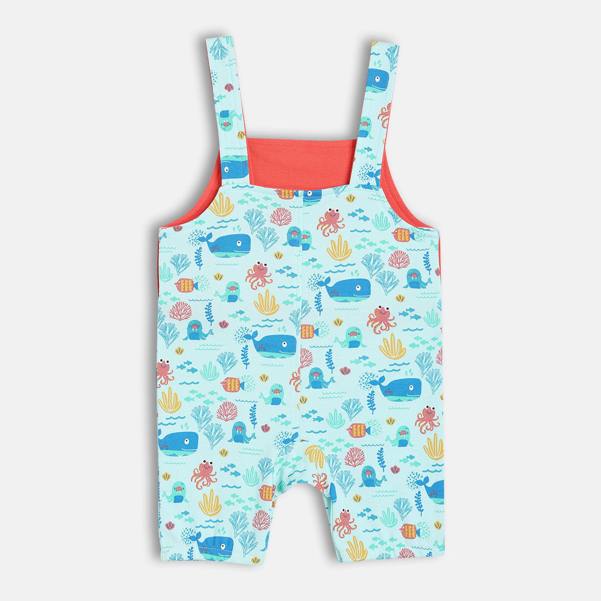 Boys Multi Half Sleeve Dungaree Set