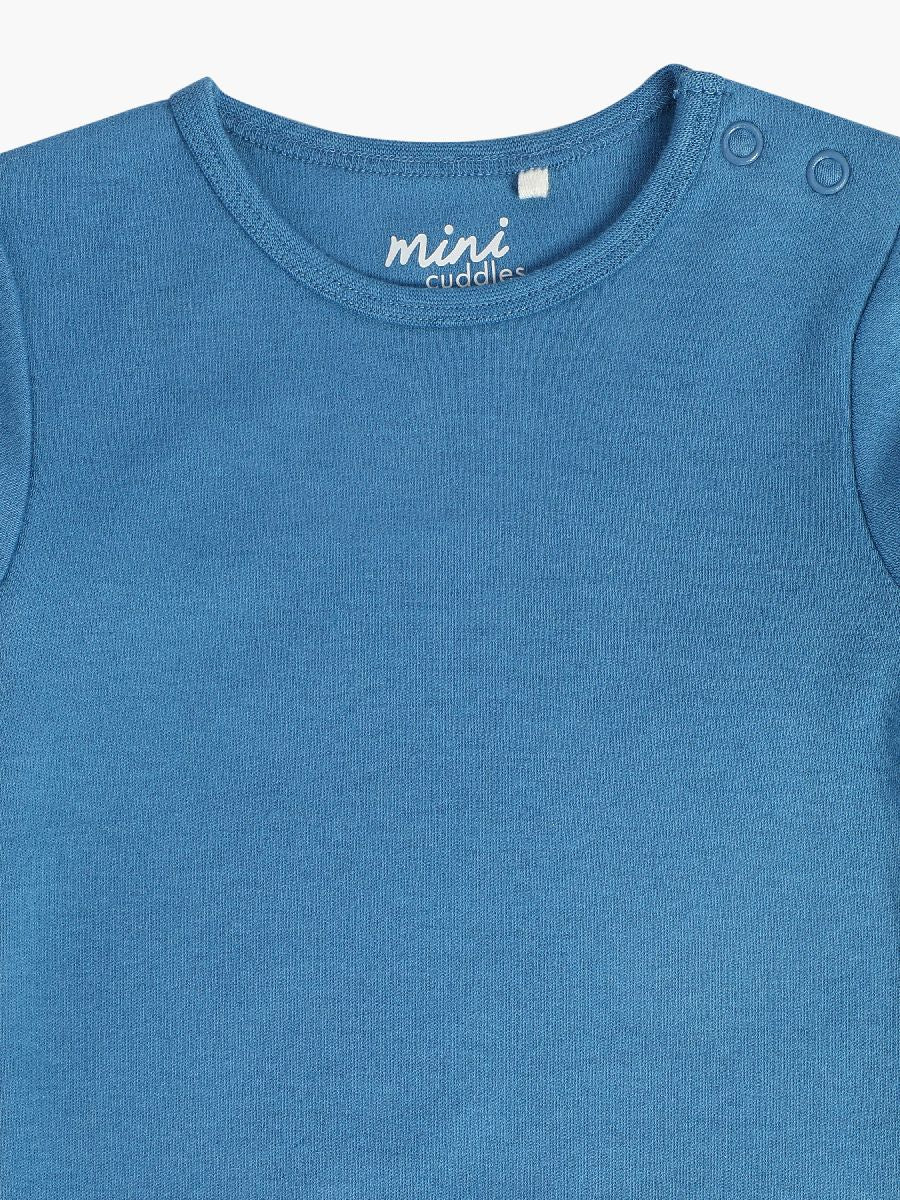 Minicuddles Boys Baby Dungaree Set - Grey