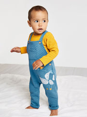 Minicuddles Boys Baby Dungaree Set - Blue
