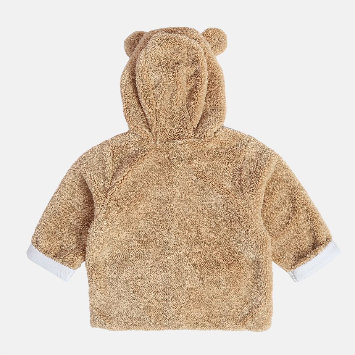 Boys Beige Hooded Jacket