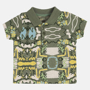 Boys Olive Green Polo Shirt