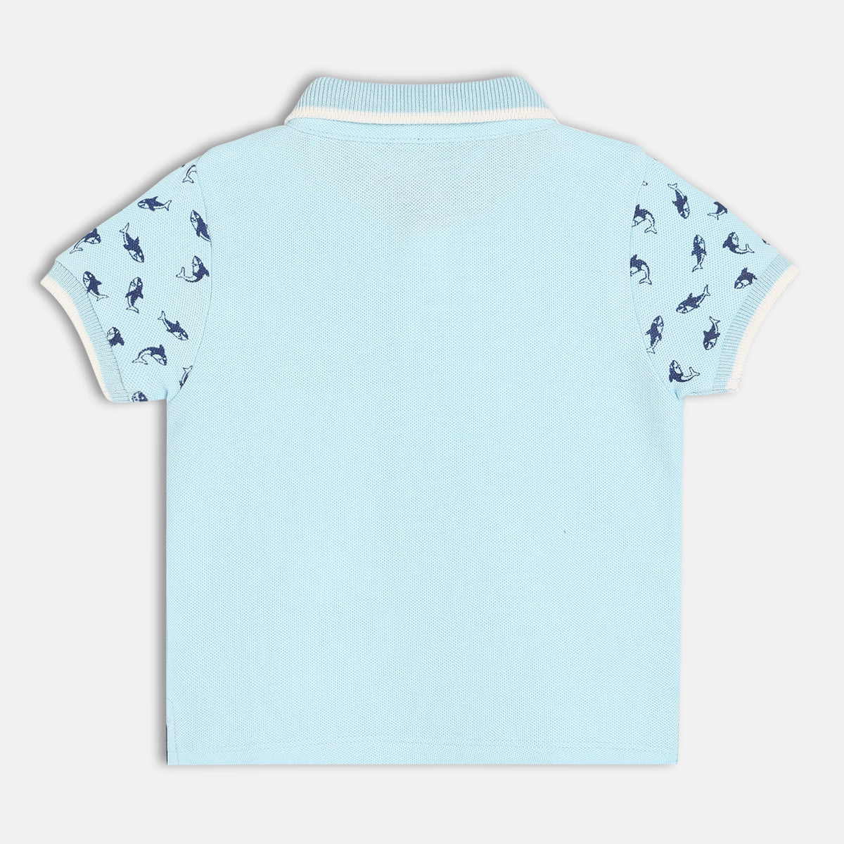 Boys Blue Half Sleeve Polo