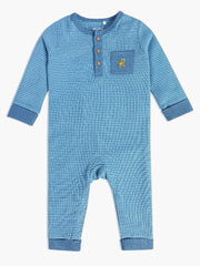 Minicuddles Boys New Born Romper - Blue