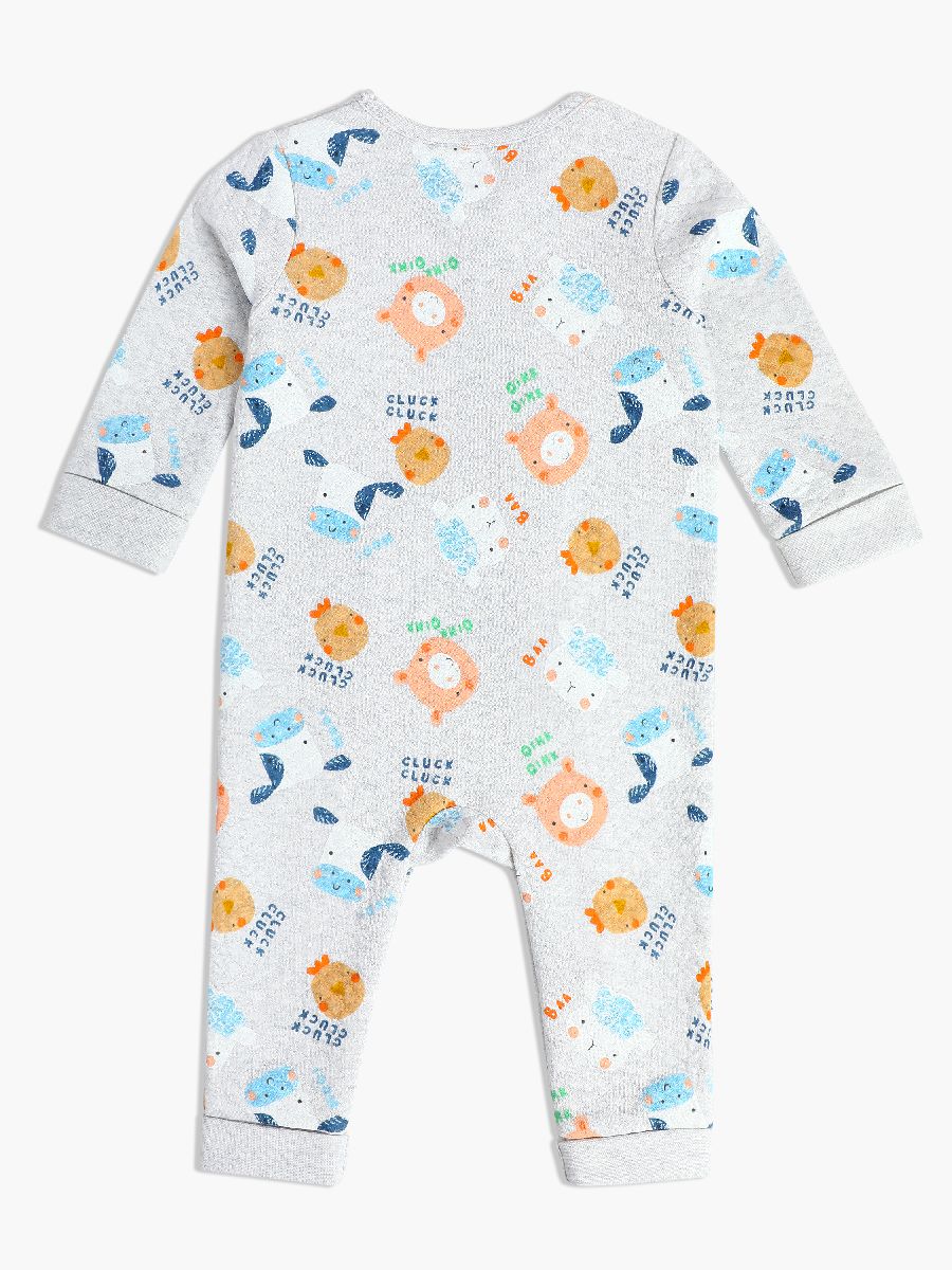 Minicuddles Boys New Born Romper - Grey