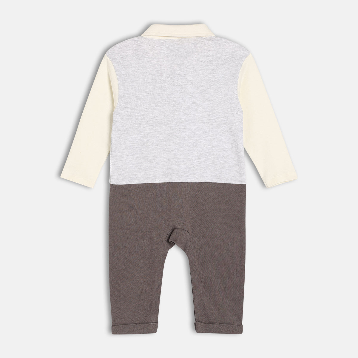 Boys Grey Full Sleeve Romper