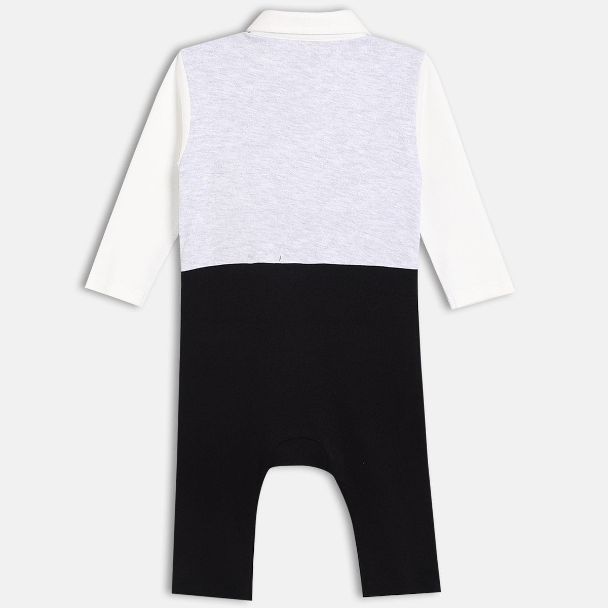 Boys Collar Long Sleeve Romper - Multi