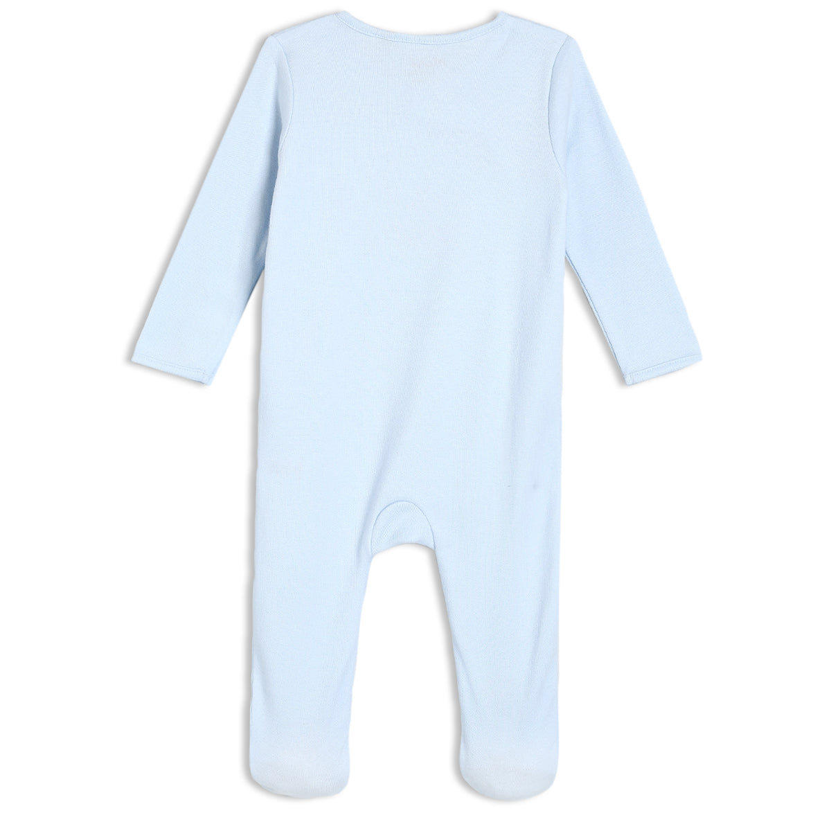 Baby Boys Elephant Embroidered Sleepsuit - Blue