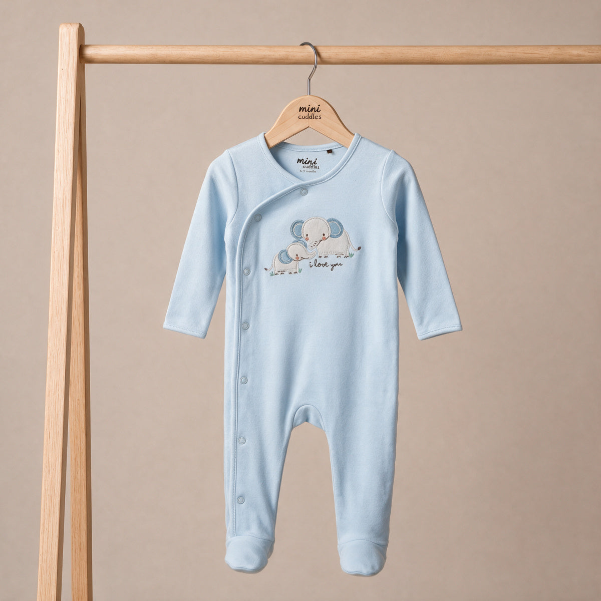 Baby boys Blue Cotton Sleep Suit Casual Wear