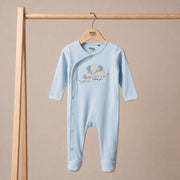 Baby boys Blue Cotton Sleep Suit Casual Wear